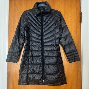 BERNARDO Petite Women’s Lightweight Goose Down 3/4 Length Jacket, Size PXS